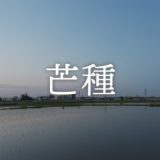 暁のヒトシズク｜芒種｜鏡の田んぼに映る季節